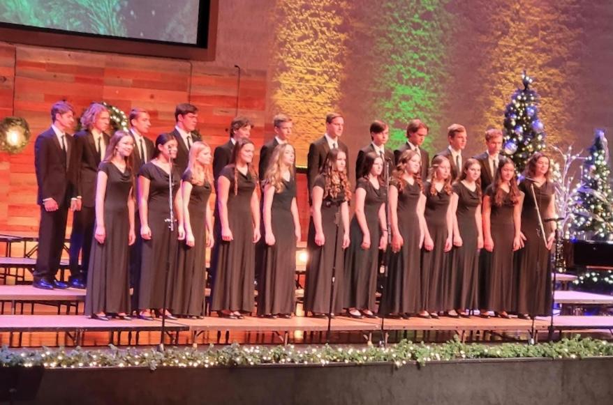 Troubadours choir in concert black